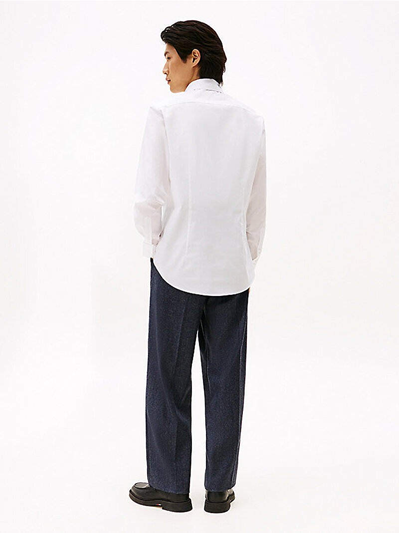 Erkek Poplin Gömlek Beyaz  MW0MW40518YAF