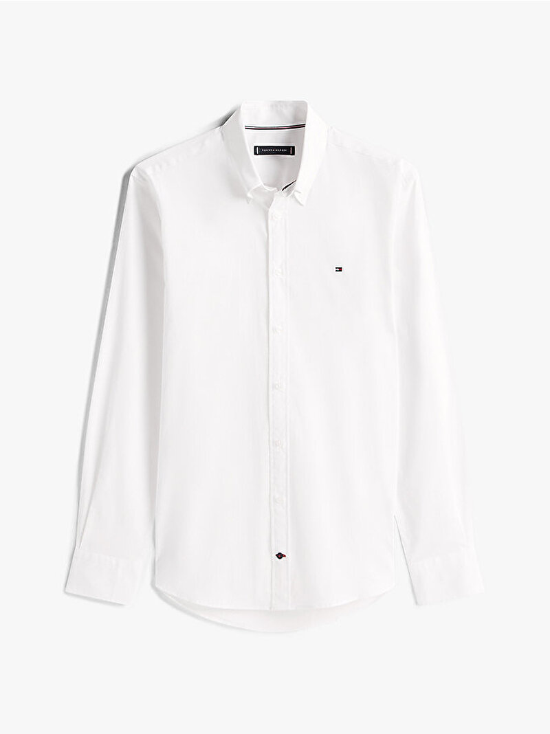 Erkek Poplin Gömlek Beyaz  MW0MW40518YAF