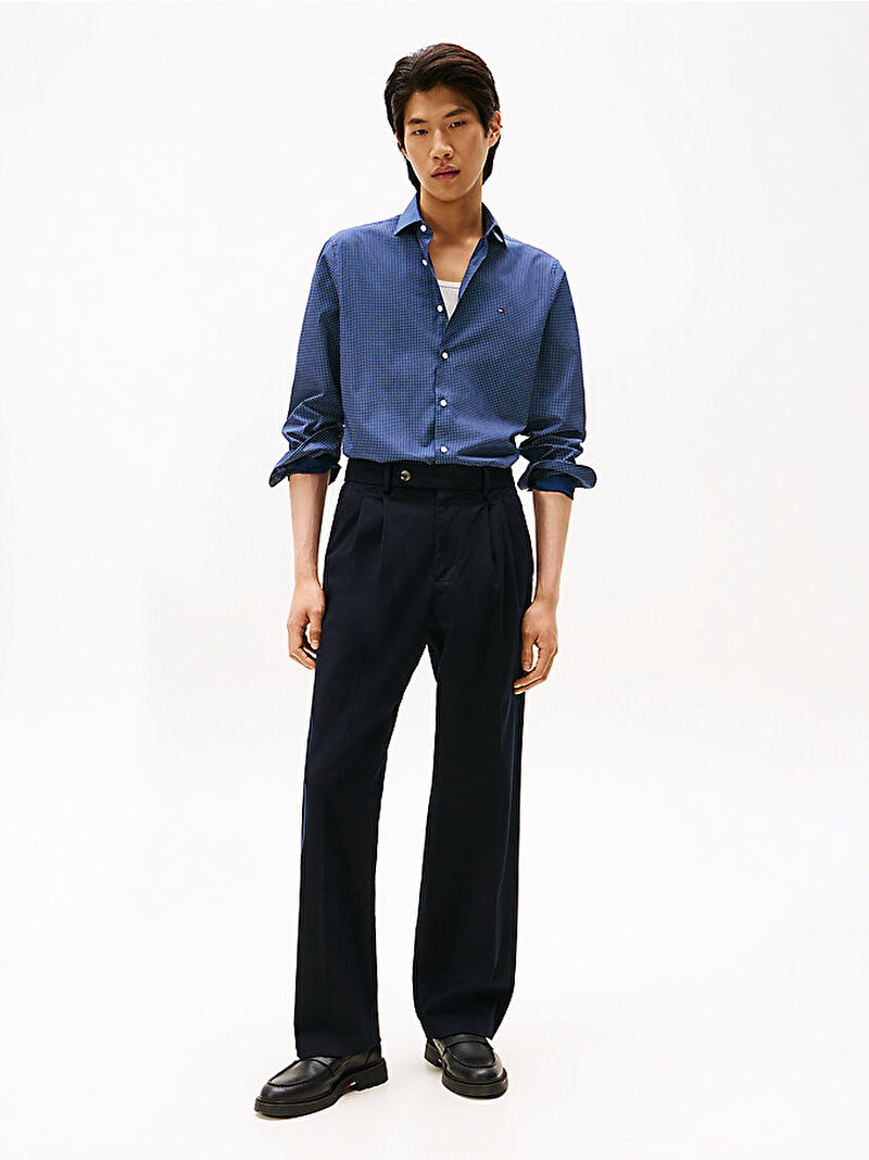 Erkek Solid Gömlek Lacivert MW0MW405230GY