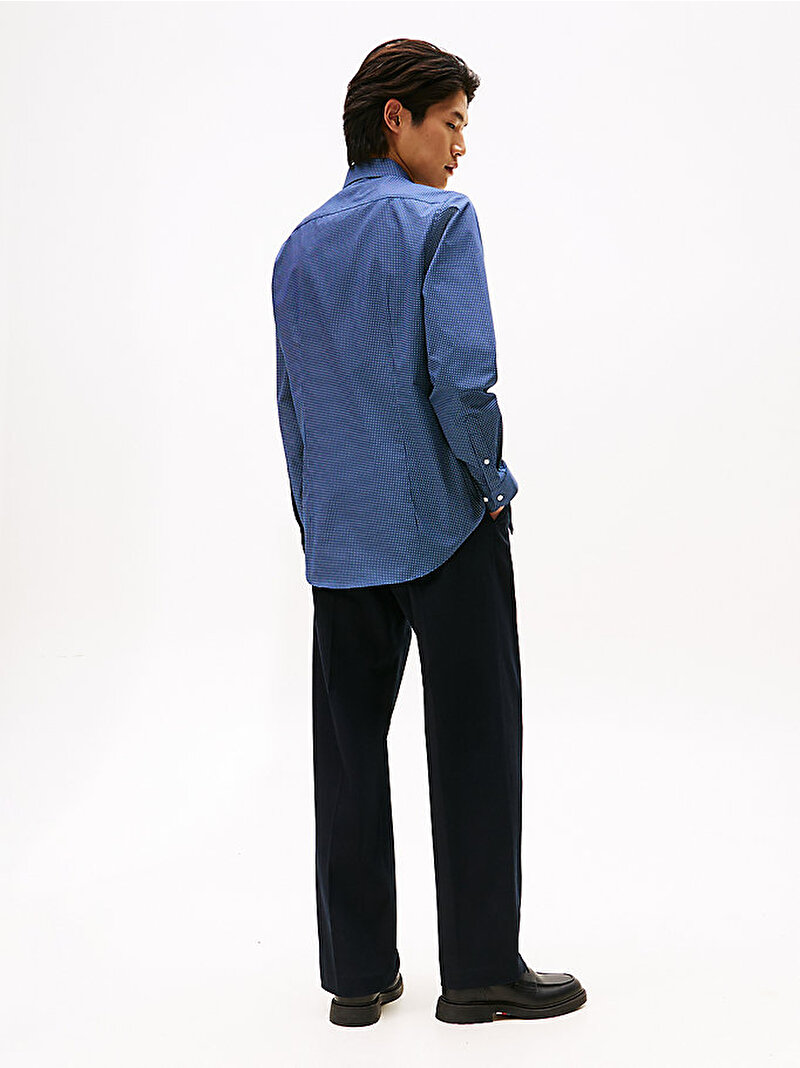 Erkek Solid Gömlek Lacivert MW0MW405230GY