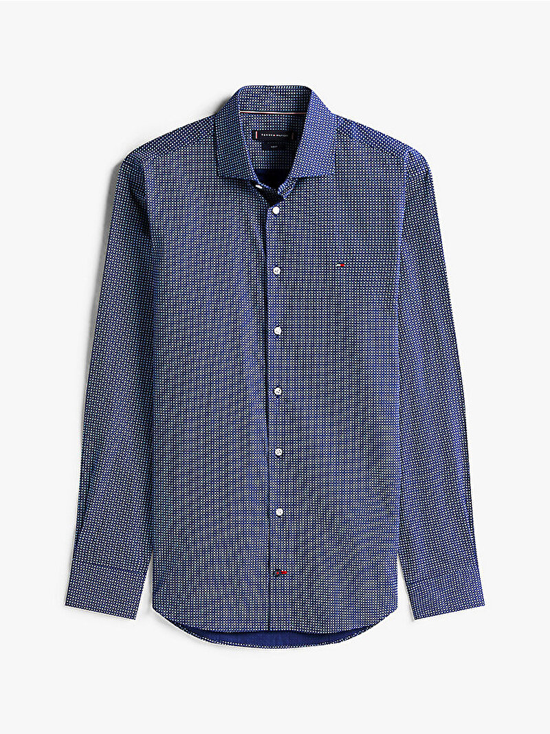 Erkek Solid Gömlek Lacivert MW0MW405230GY