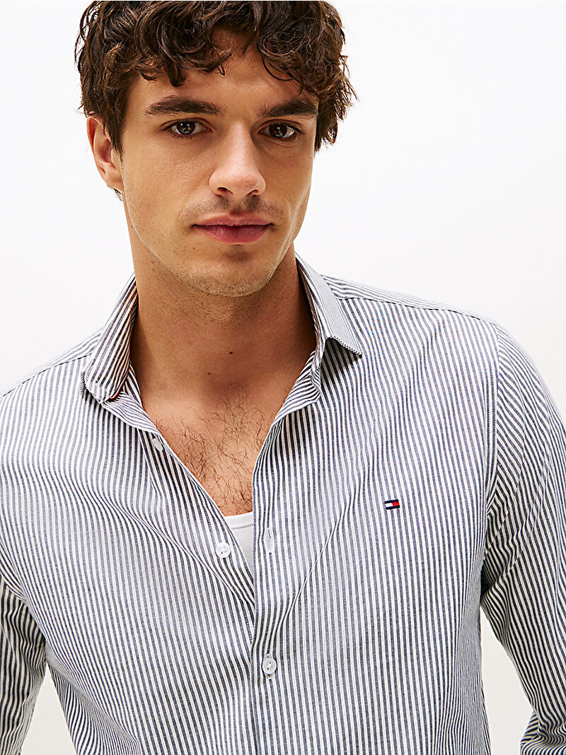 Erkek Pop Stch Ben Gömlek Mavi  MW0MW405250A5