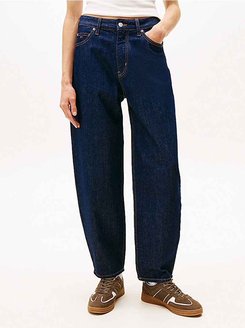 Kadın Jeanie Balloon Jean Pantolon Lacivert DW0DW222061BK