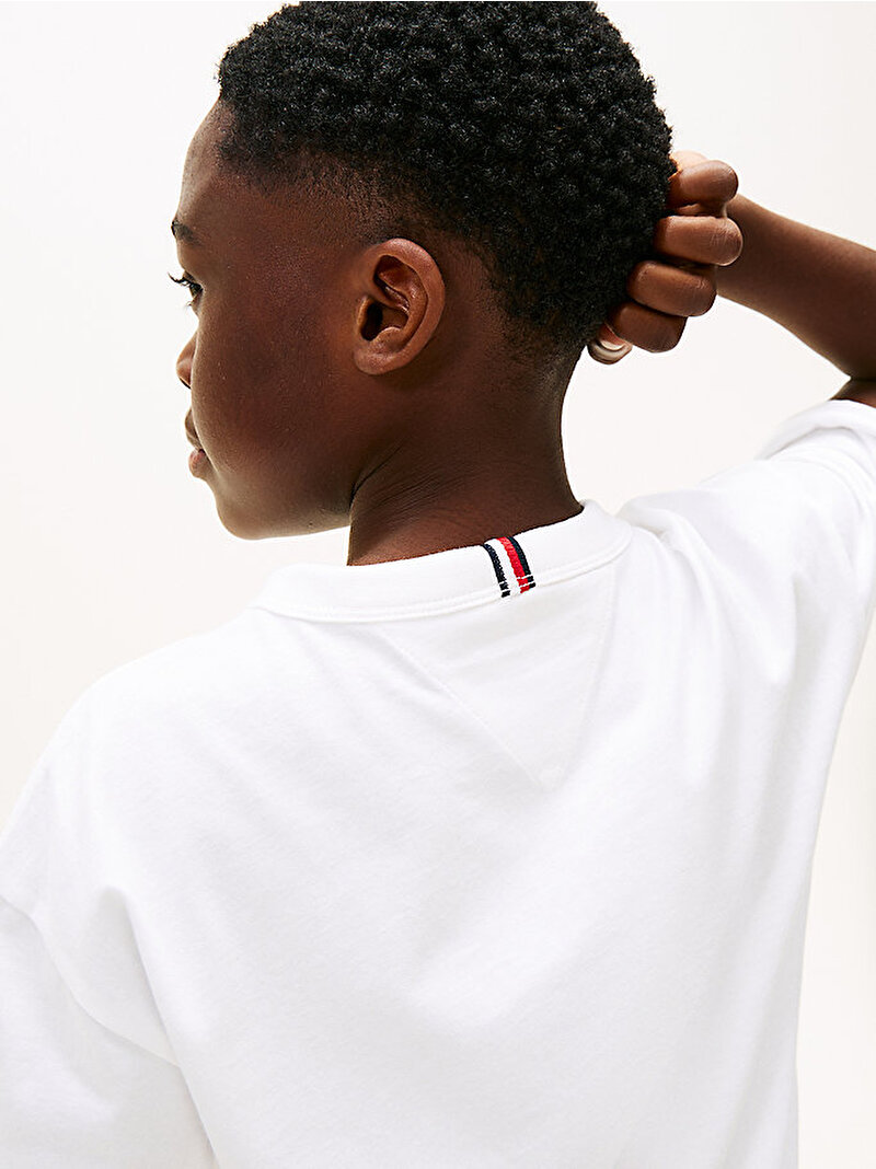 Erkek Çocuk Tommy 1985 Graphic T-shirt Beyaz  KB0KB10087YBR