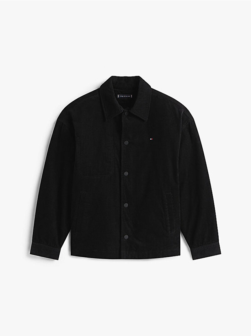 Erkek Çocuk Corduroy Overshirt Gömlek Siyah KB0KB09928BDS