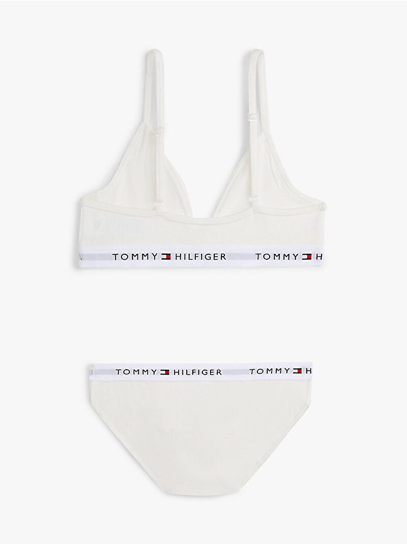 Kız Çocuk Pointelle Sütyen Bikini Külot Set Ekru UG0UG00812YBL