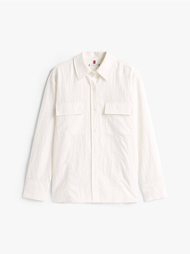 Kadın Fluid Utility Gömlek Beyaz  WW0WW46600YA8