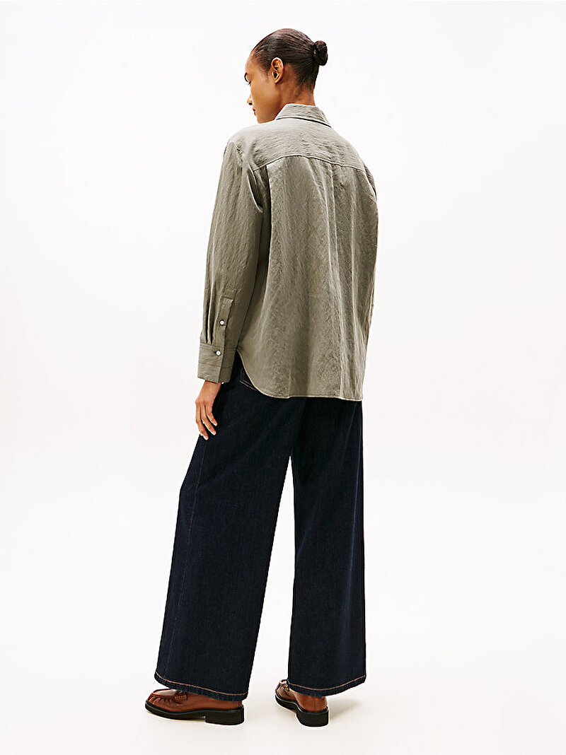 Kadın Fluid Utility Gömlek Yeşil WW0WW46600PSA