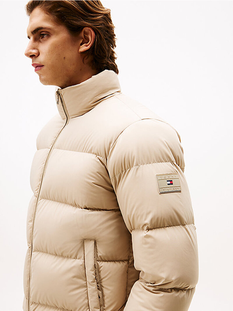 Erkek Down Stand Puffer Mont Bej  MW0MW40615RBT