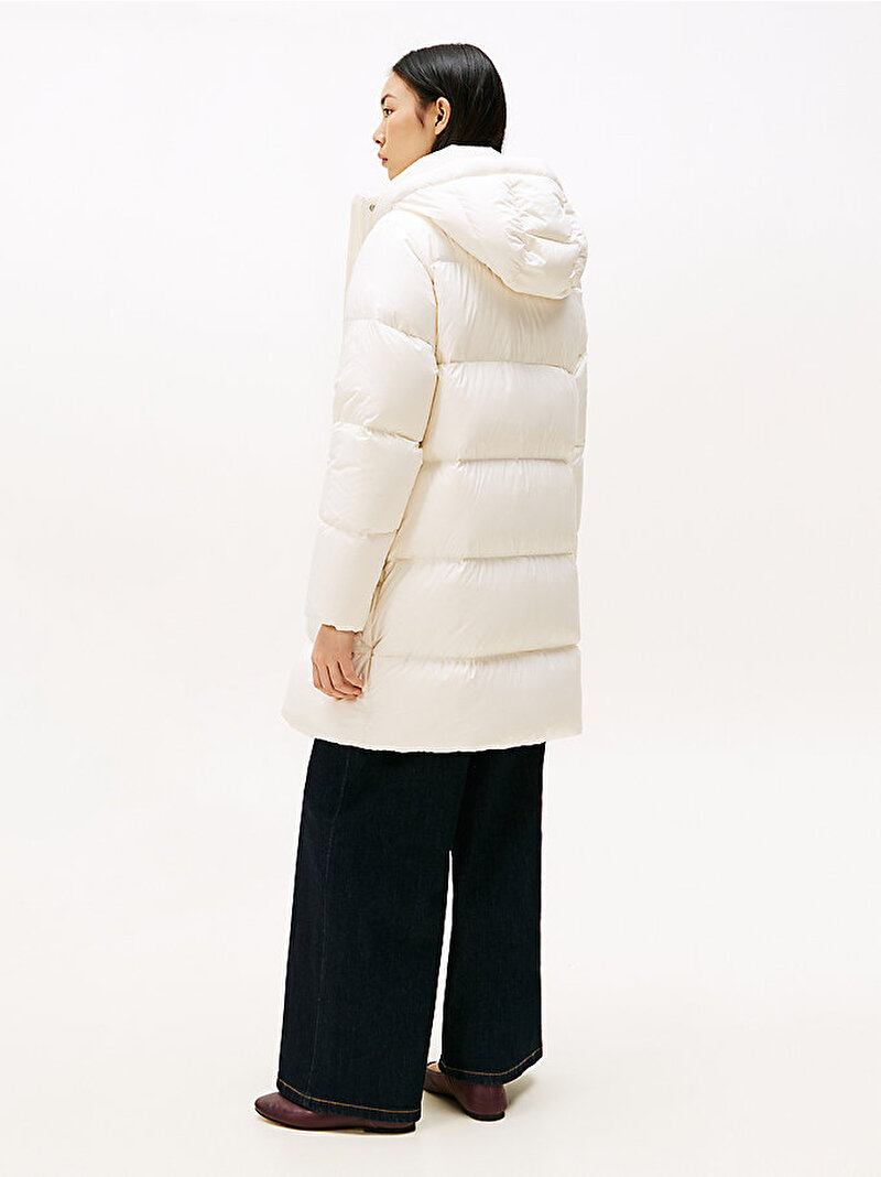 Kadın Modern Down Regular Puffer Mont Beyaz  WW0WW46535YA8