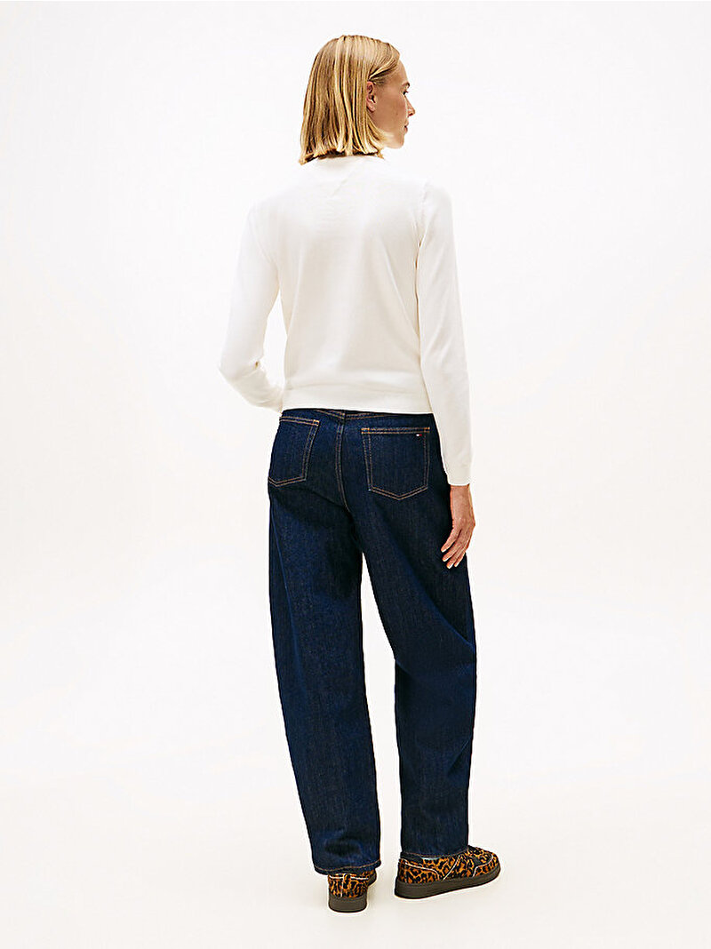 Kadın TJW Essential Turtleneck Kazak Beyaz  DW0DW21672YBH