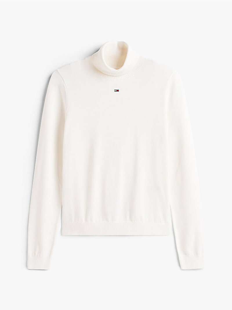 Kadın TJW Essential Turtleneck Kazak Beyaz  DW0DW21672YBH