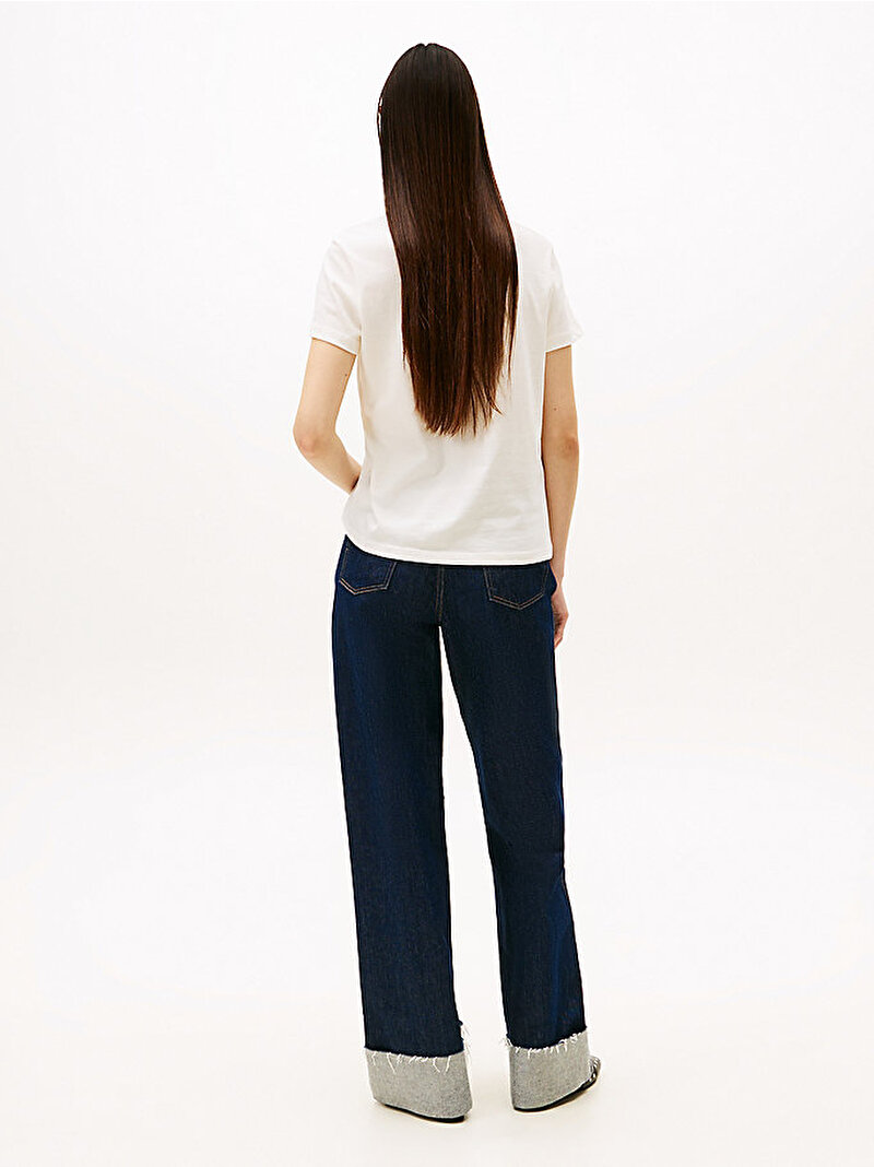 Kadın TJW Regular Party T-shirt Beyaz  DW0DW21965YBH