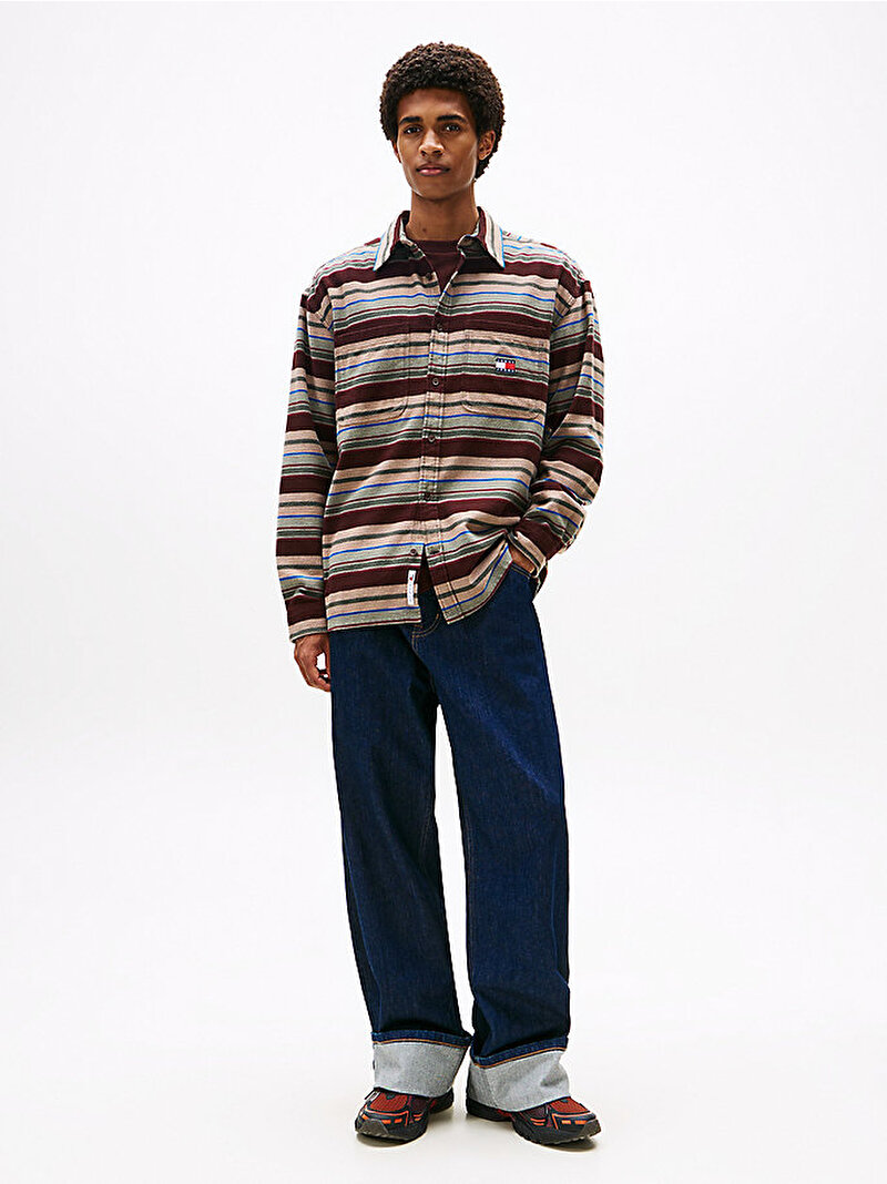 Erkek TJM Utility Flannel Gömlek Çok renkli DM0DM22020GS7