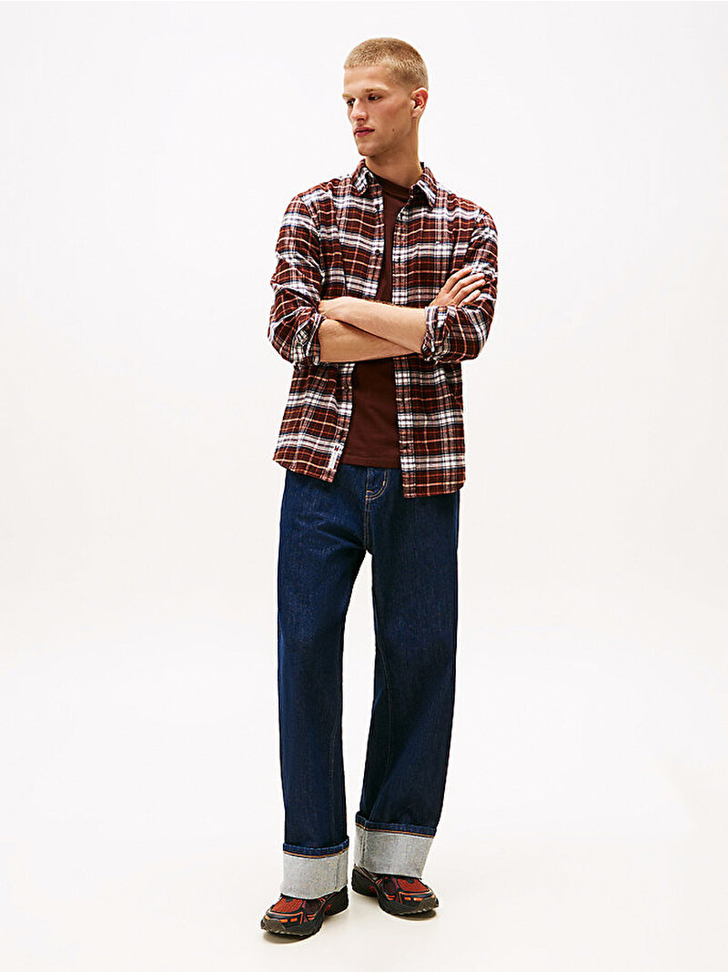 Erkek TJM Regular Flannel Gömlek Çok renkli DM0DM22024GS7