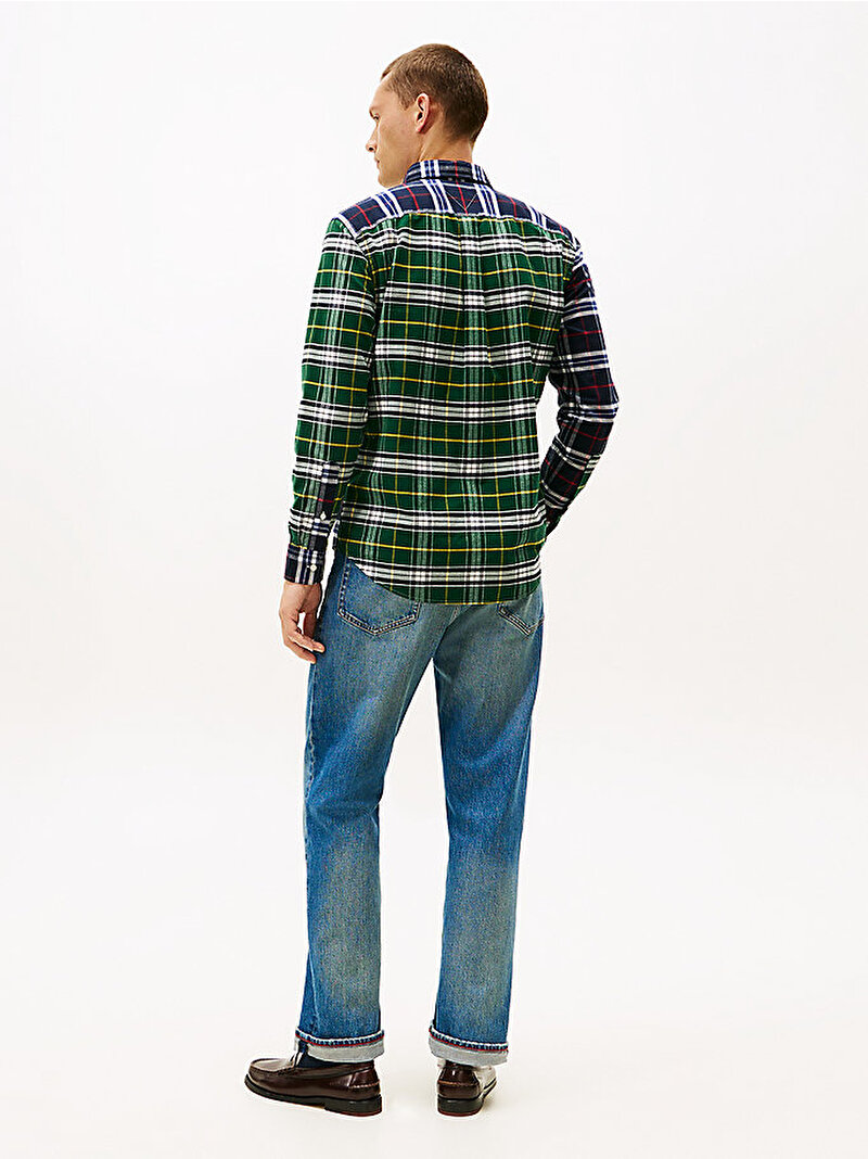 Erkek Brushed Oxford Block Gömlek Çok renkli MW0MW420890MS