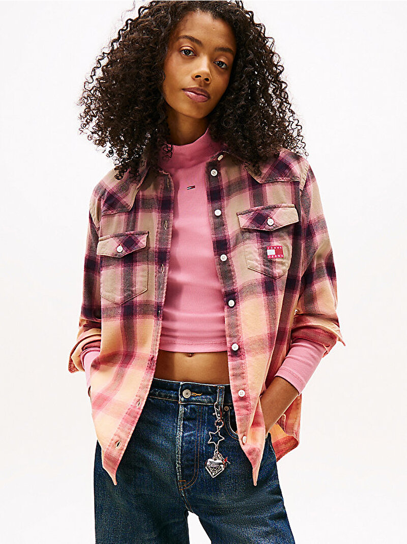 Kadın TJW Relax Flannel Gömlek Çok renkli DW0DW21456GUQ