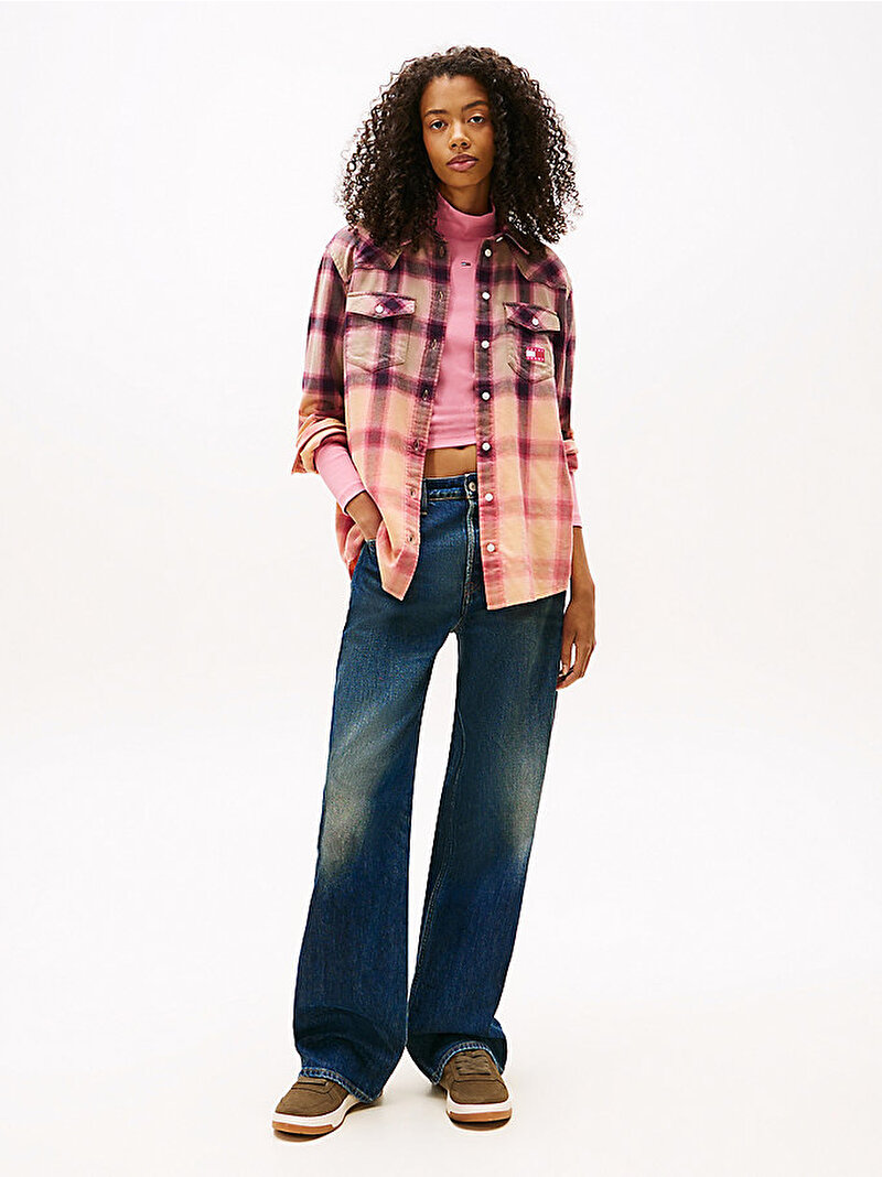 Kadın TJW Relax Flannel Gömlek Çok renkli DW0DW21456GUQ