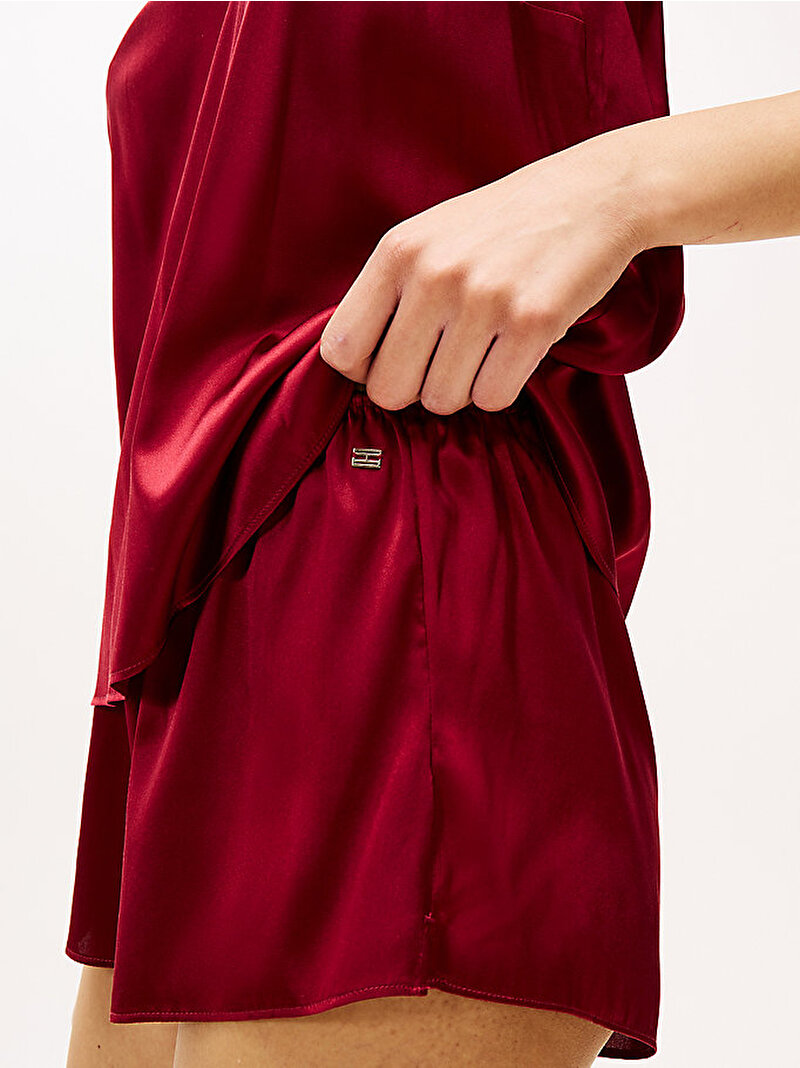 Kadın Silk Pijama Seti Kırmızı UW0UW06083XJS