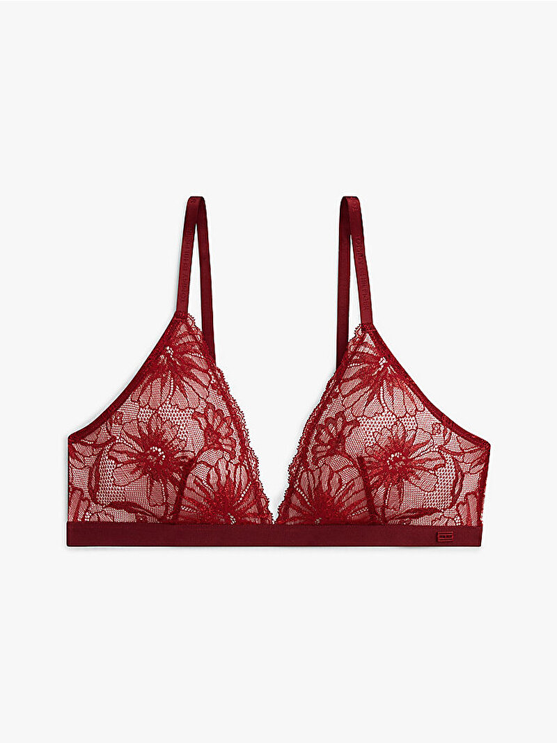 Kadın Lurex Triangle Sütyen Kırmızı UW0UW06098XJS