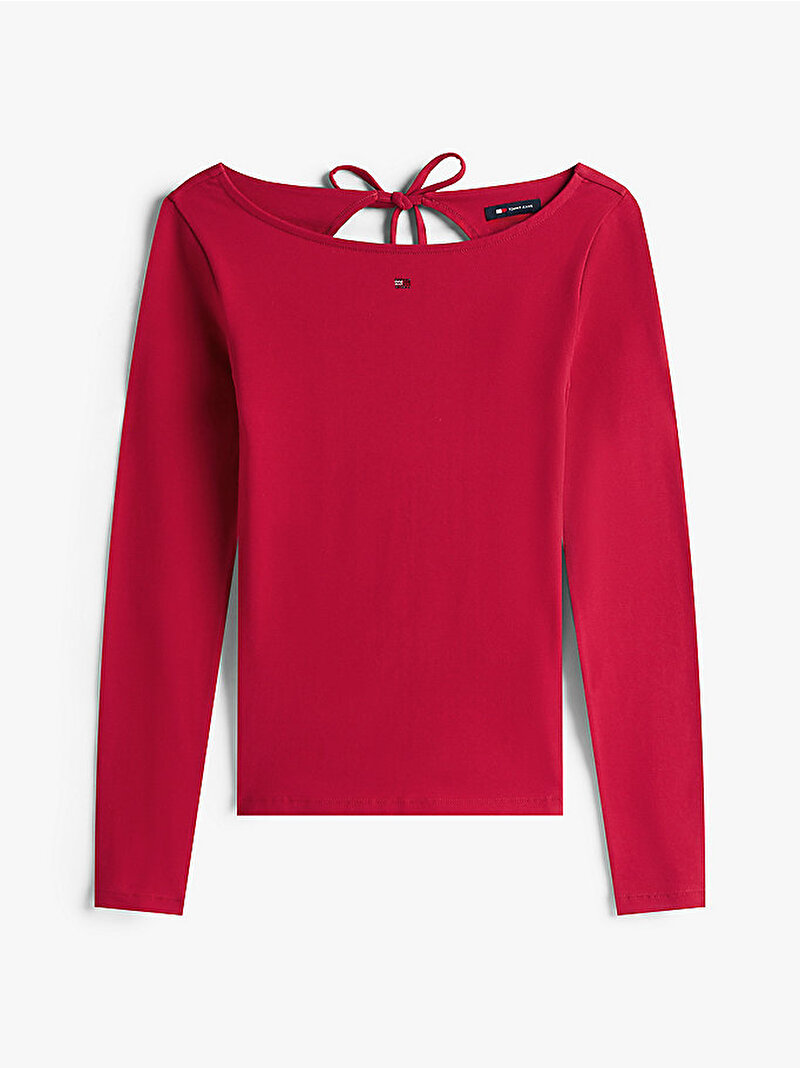 Kadın TJW Slim Flag T-shirt Kırmızı DW0DW21548XJP