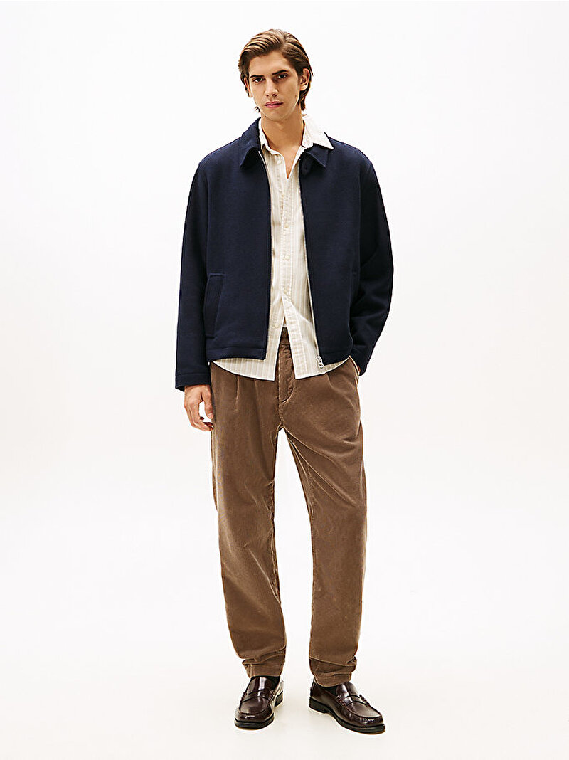 Erkek Wool Ivy Ceket Lacivert MW0MW40621DW5