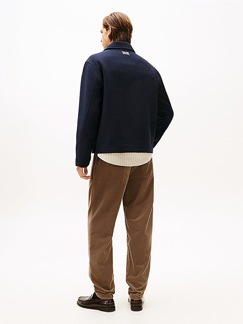 Erkek Wool Ivy Ceket Lacivert MW0MW40621DW5