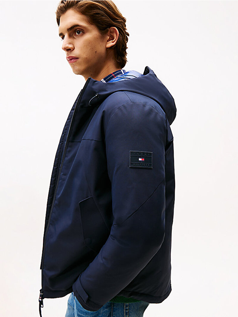 Erkek Tech Hooded Short Mont Lacivert MW0MW41363DW5