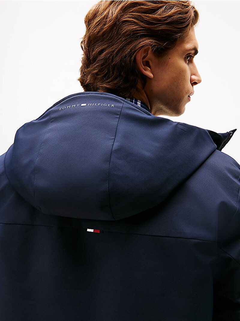 Erkek Tech Hooded Short Mont Lacivert MW0MW41363DW5