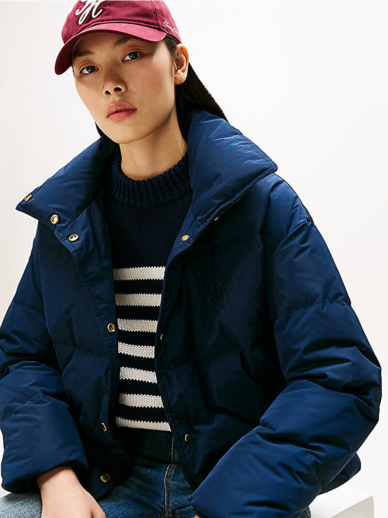 Kadın Crest Down Regular Mont Lacivert WW0WW47294C1G