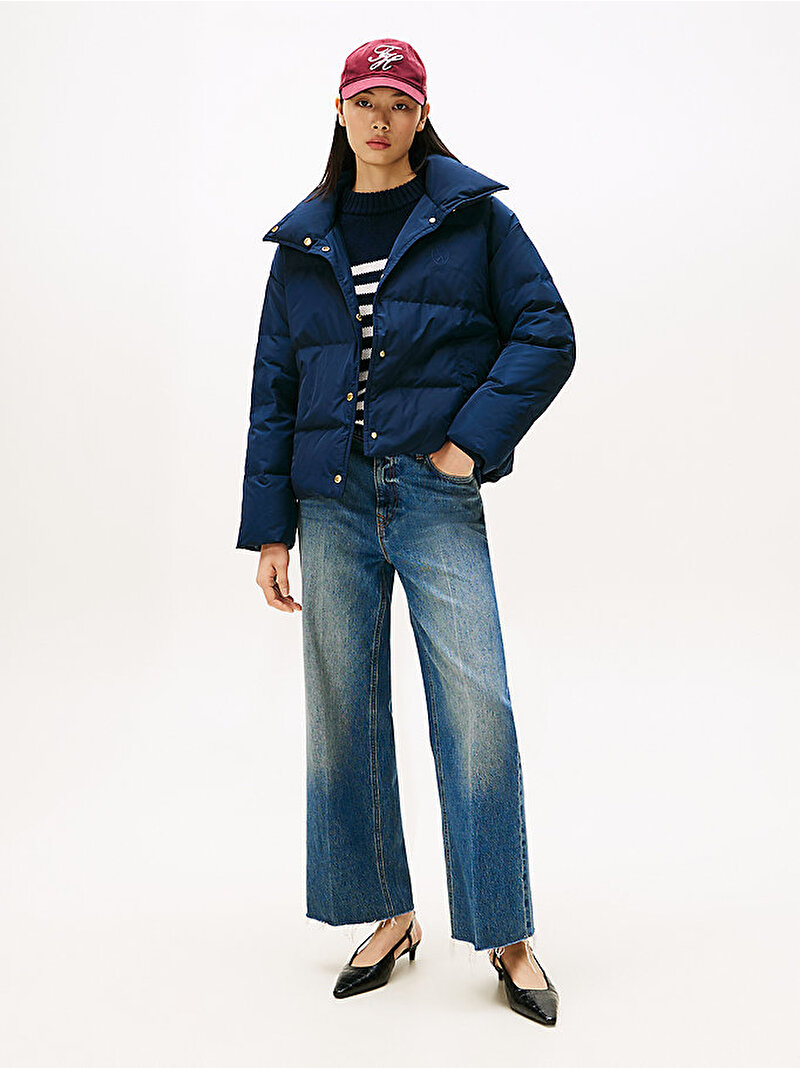 Kadın Crest Down Regular Mont Lacivert WW0WW47294C1G