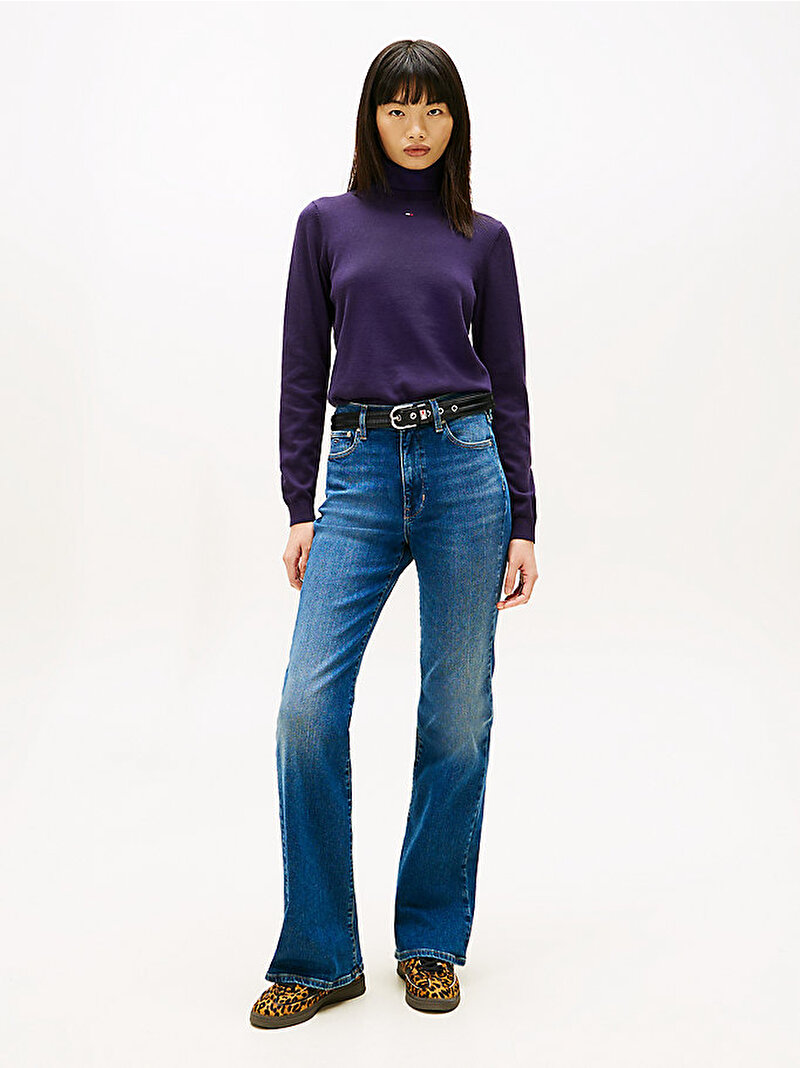 Kadın TJW Essential Turtleneck Kazak Lacivert DW0DW21672VLY