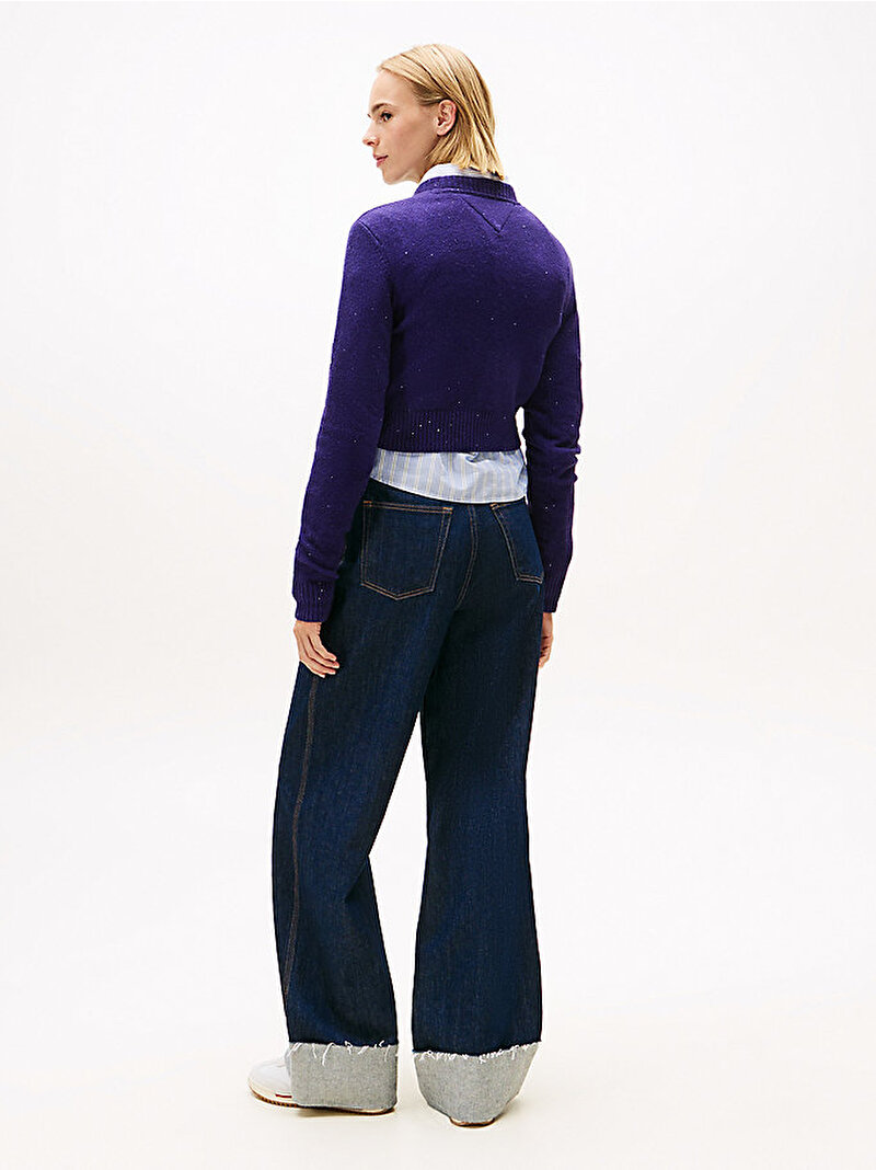 Kadın TJW Sparkle Flag Kazak Lacivert DW0DW21690VLY