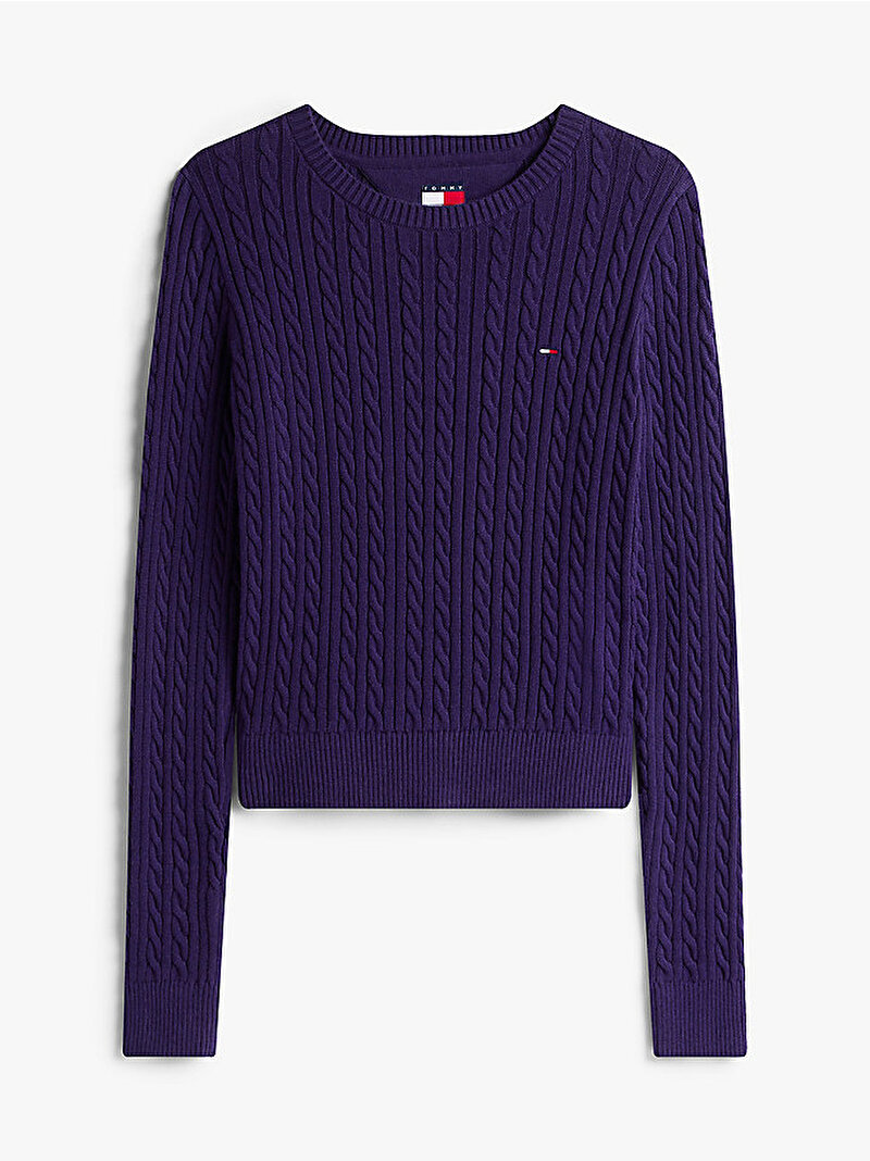 Kadın TJW Cable Essential Kazak Lacivert DW0DW22165VLY