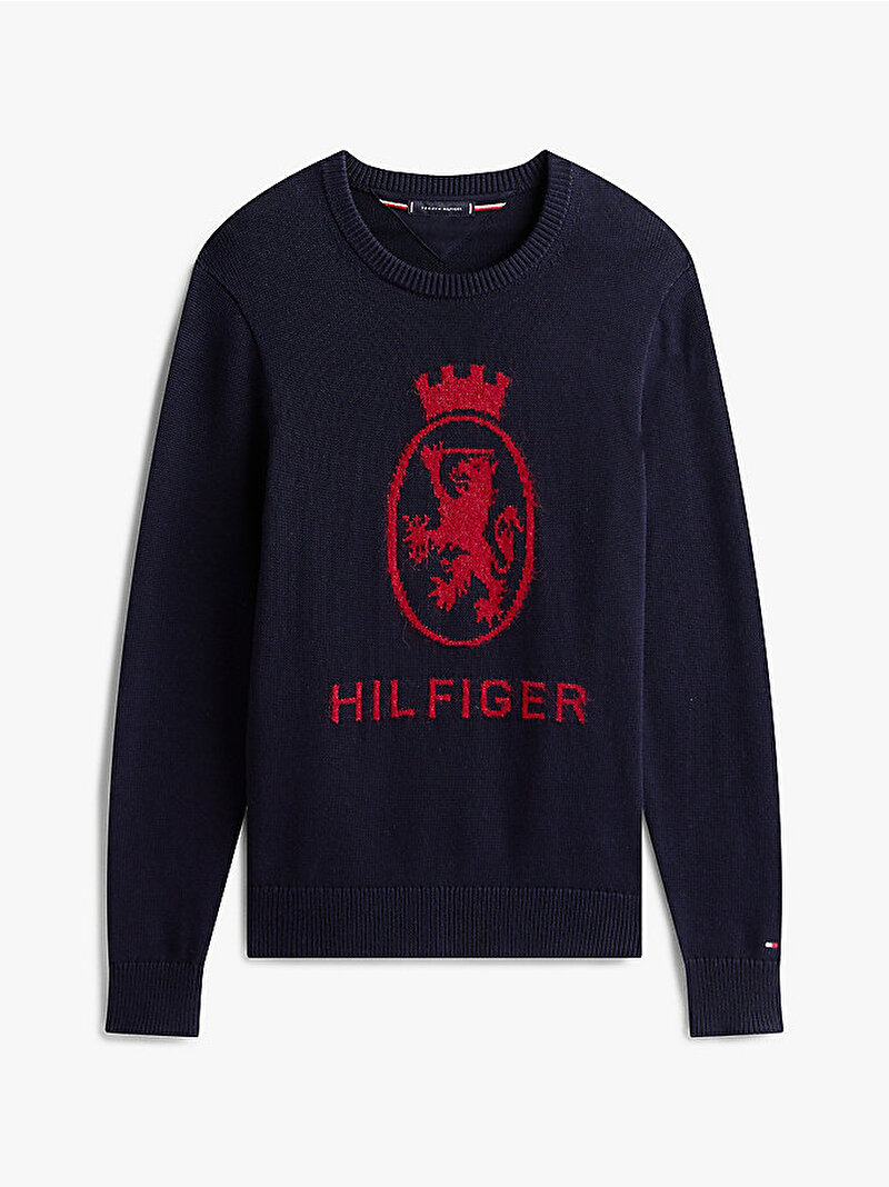 Erkek Gifting Crest Crew Kazak Lacivert MW0MW40841DW5