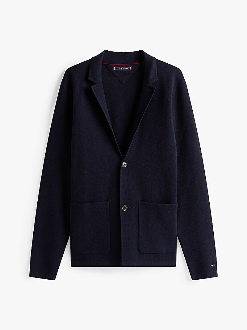 Erkek Knitted Blazer Hırka Lacivert MW0MW40909DW5