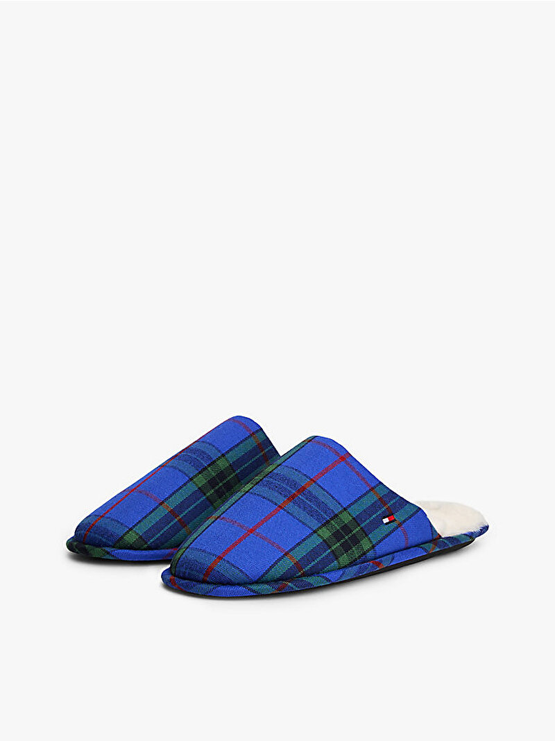 Erkek Flannel Pijama Terlik Seti Mavi  UM0UM036010V1