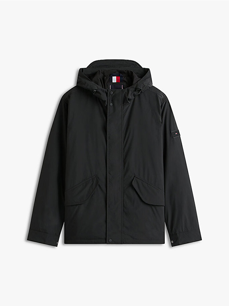 Erkek Packable Hooded Mont Siyah MW0MW42563BDS