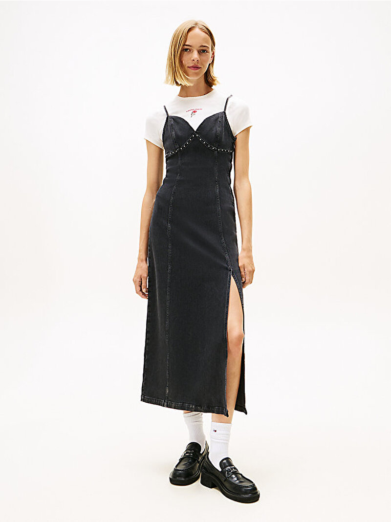 Kadın Maxi Elbise Siyah DW0DW216341BZ