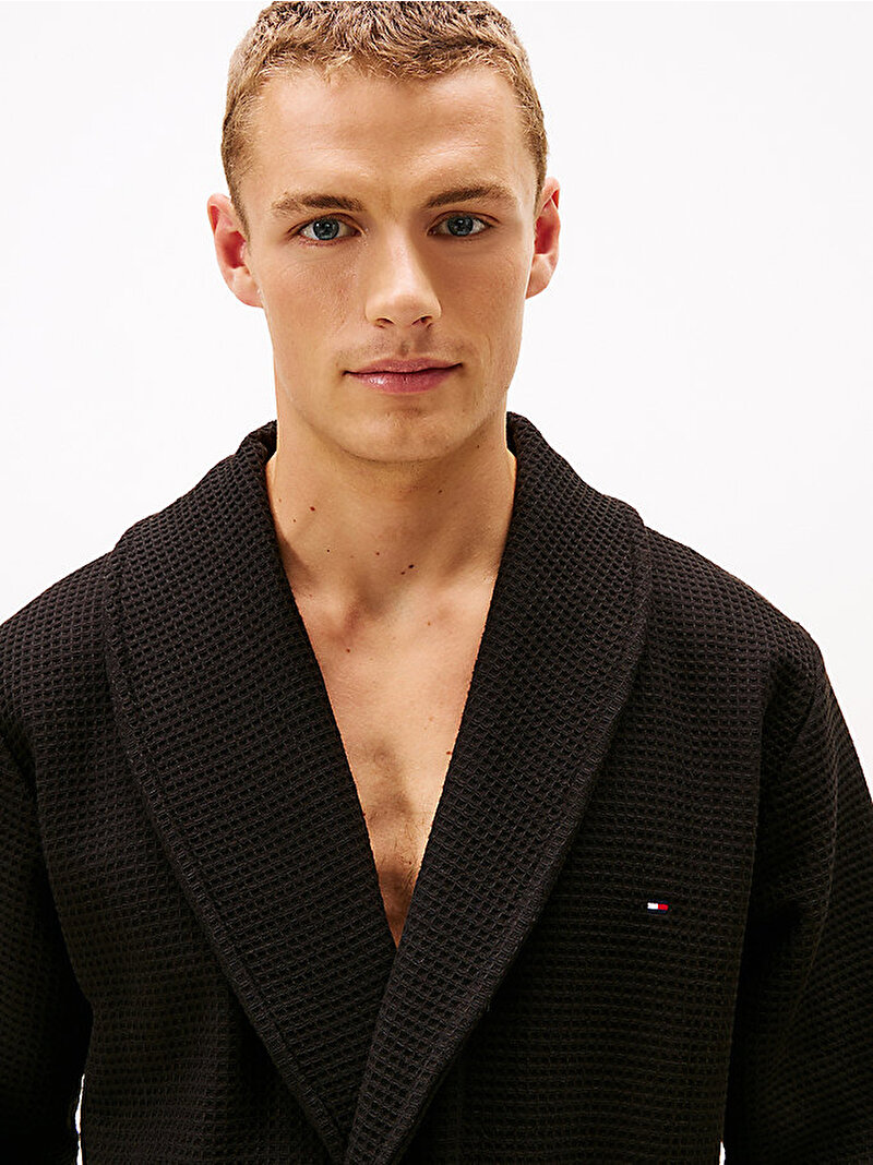 Erkek Waffle Bornoz Siyah UM0UM03524BDS