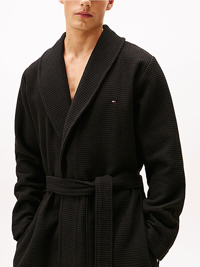 Erkek Waffle Bornoz Siyah UM0UM03524BDS