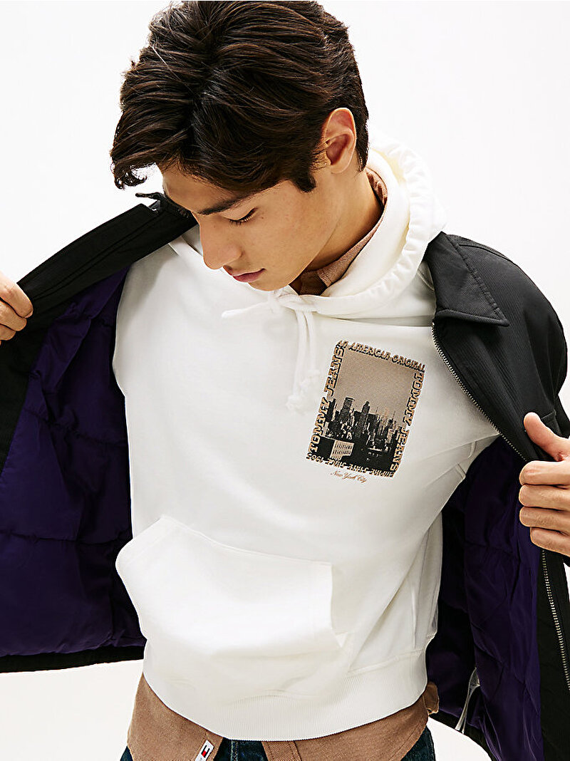 Erkek TJM Padded Tech Corduroy Gömlek Siyah DM0DM22018BDS