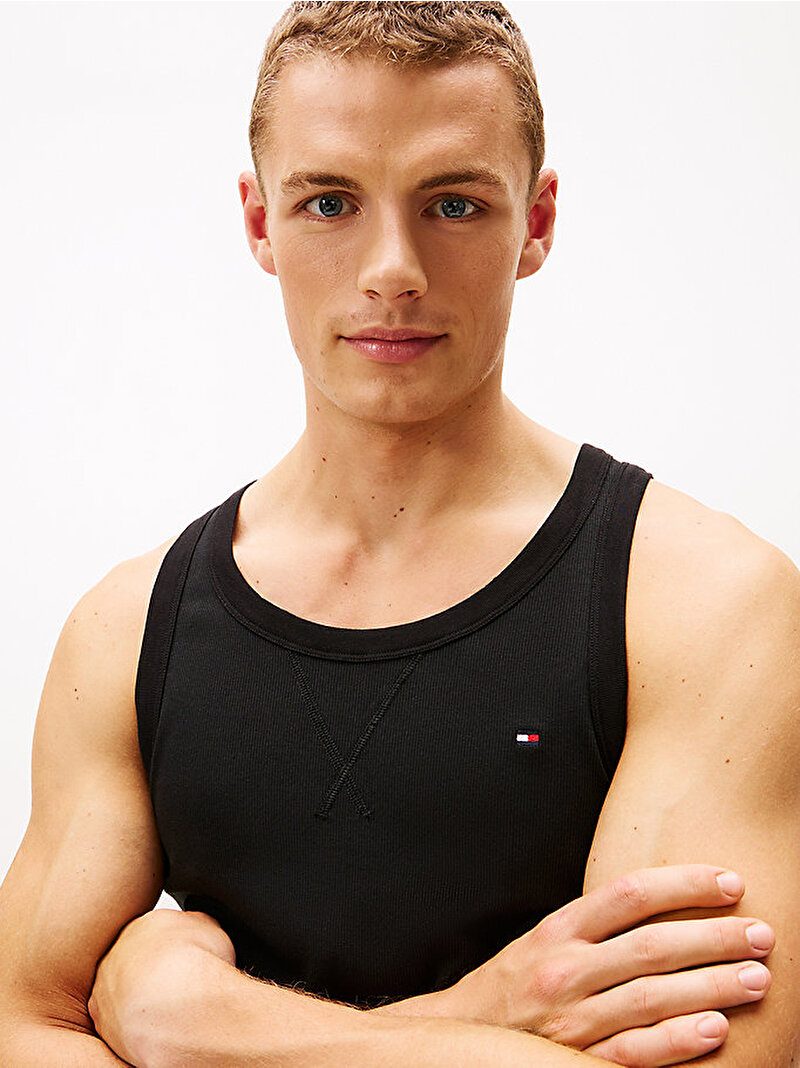 Erkek 2'li Paket Rib Tank Top Siyah UM0UM036290XC