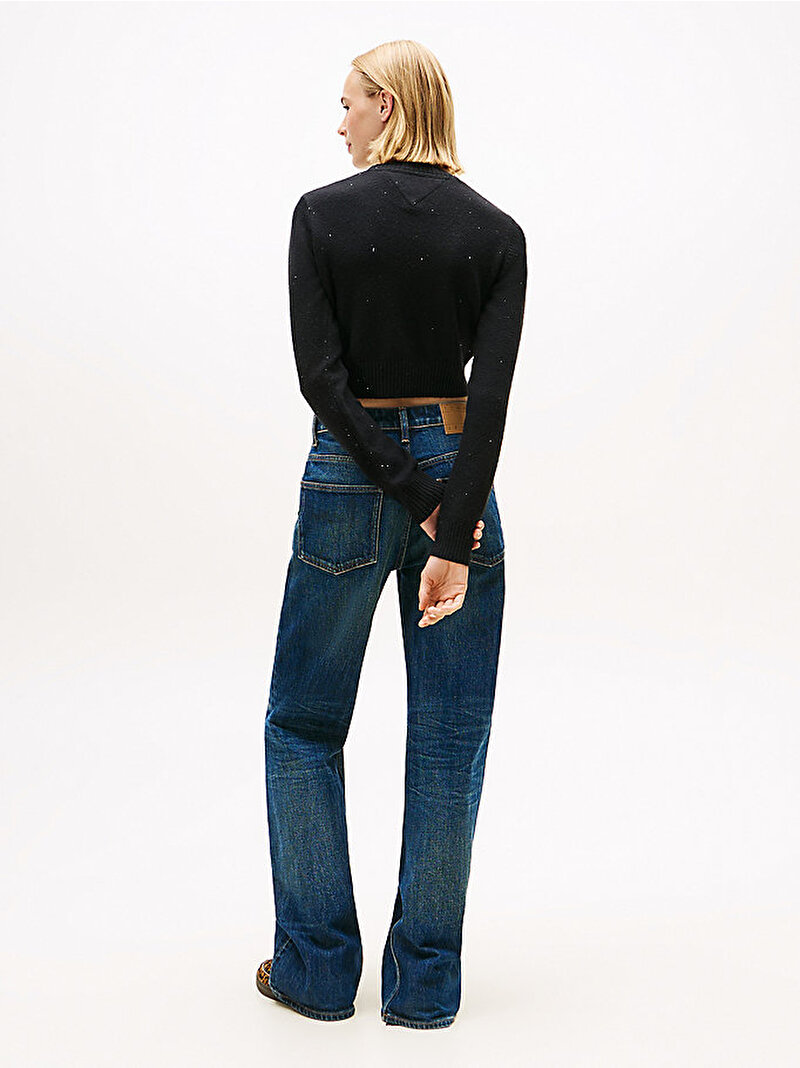 Kadın TJW Sparkle Flag Kazak Siyah DW0DW21690BDS