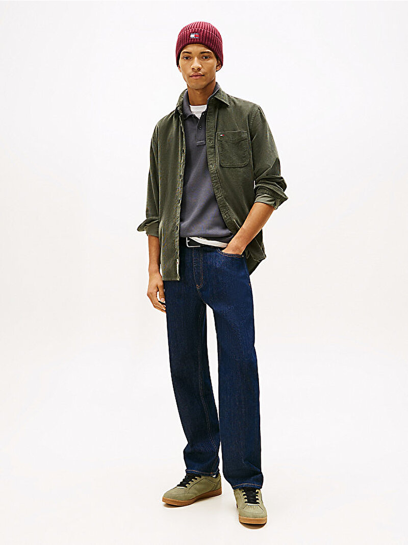 Erkek TJM Regular Baby Gömlek Yeşil DM0DM22021MRH