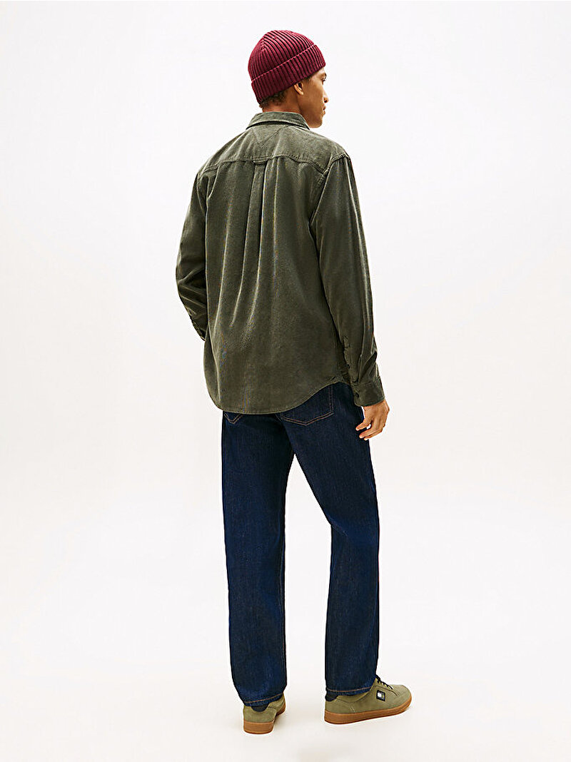 Erkek TJM Regular Baby Gömlek Yeşil DM0DM22021MRH