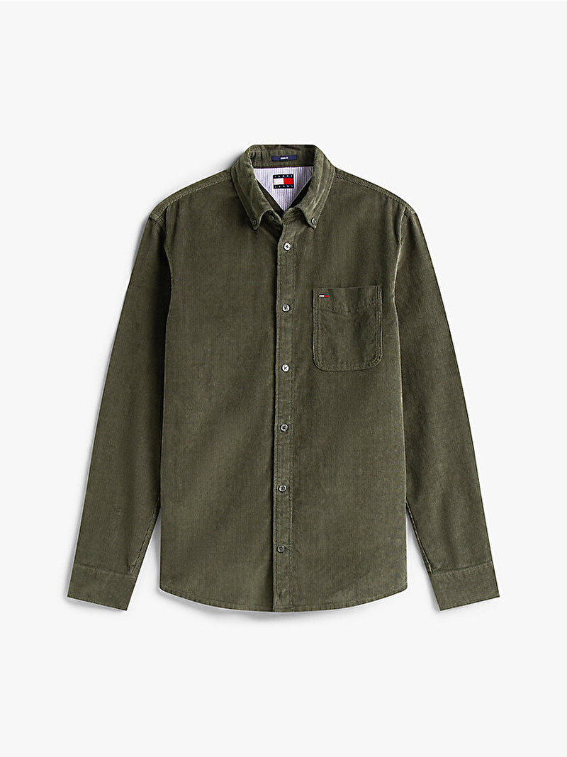 Erkek TJM Regular Baby Gömlek Yeşil DM0DM22021MRH