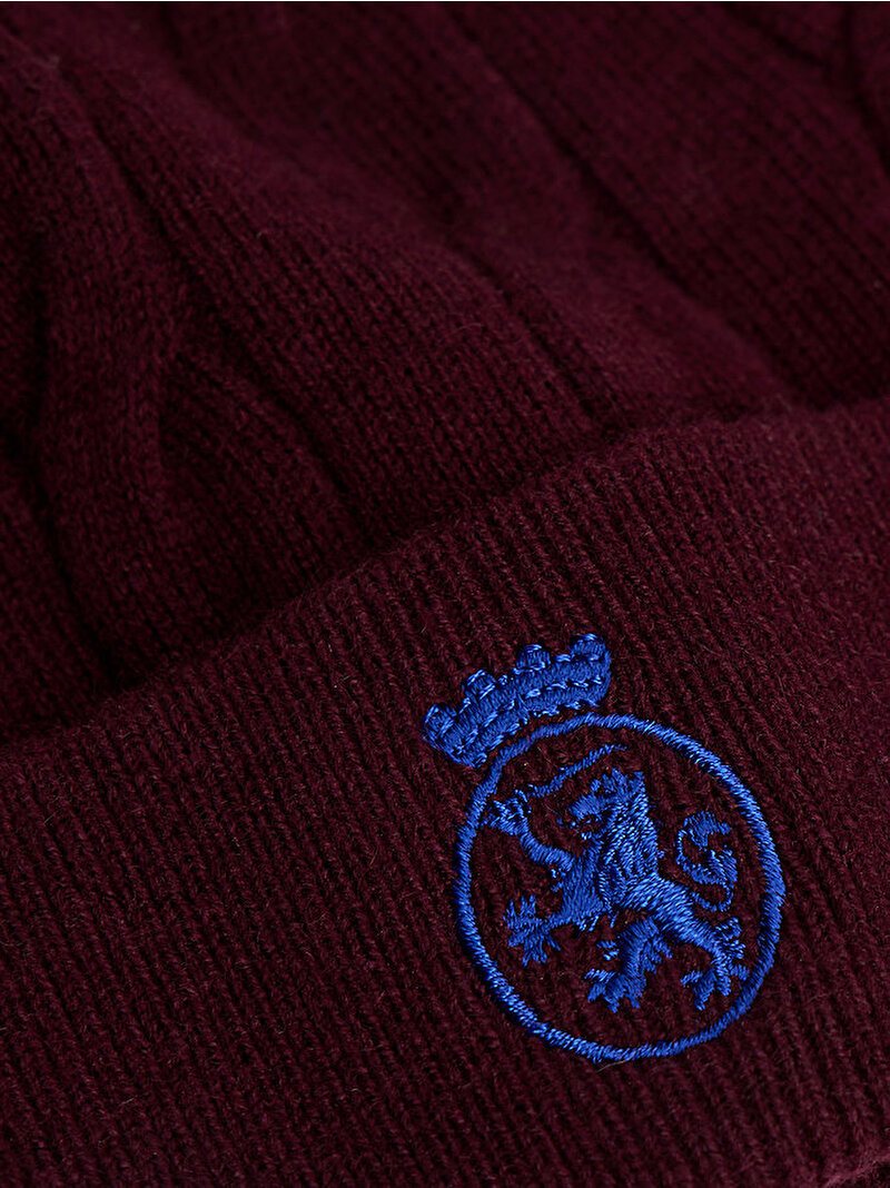 Çocuk Unisex TH Crest Knit Bere Kırmızı AU0AU02041XIH