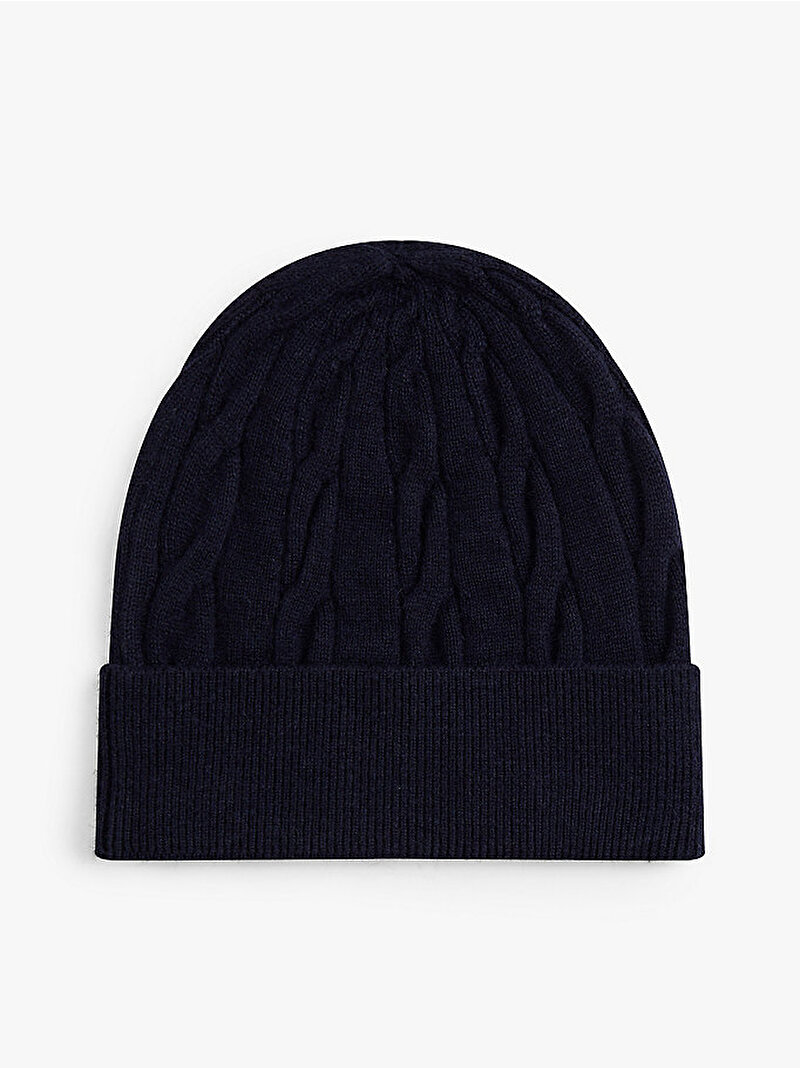 Çocuk Unisex TH Crest Knit Bere Lacivert AU0AU02041DW6