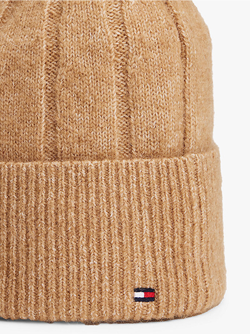 Kadın TH Flag Fluffy Bere Bej  AW0AW17779RBC